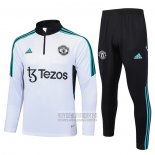 Chandal de Sudadera del Manchester United 2023-2024 Blanco