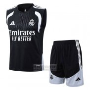 Chandal del Real Madrid Sin Mangas 2025-2026 Negro