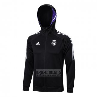 Chaqueta con Capucha del Real Madrid 2022-2023 Negro