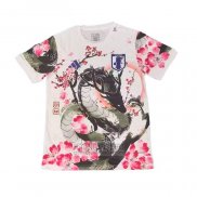 Tailandia Camiseta De Futbol Japon Dragon 2025-2026 Blanco Rosa
