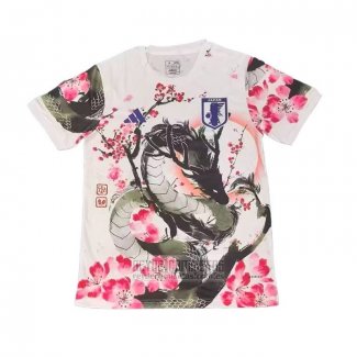 Tailandia Camiseta De Futbol Japon Dragon 2025-2026 Blanco Rosa