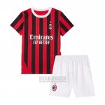 Camiseta De Futbol AC Milan Primera Nino 2024-2025