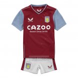 Camiseta De Futbol Aston Villa Primera Nino 2022-2023