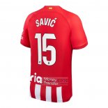 Camiseta De Futbol Atletico Madrid Jugador Savic Primera 2023-2024