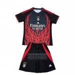 Camiseta De Futbol Benfica Special Nino 2025-2026 Negro Rojo