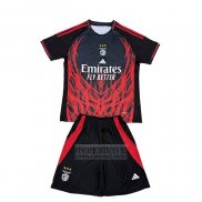 Camiseta De Futbol Benfica Special Nino 2025-2026 Negro Rojo