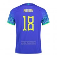 Camiseta De Futbol Brasil Jugador Antony Segunda 2022
