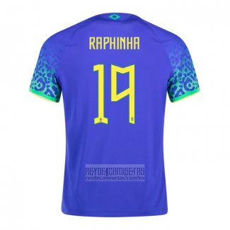 Camiseta De Futbol Brasil Jugador Raphinha Segunda 2022