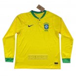 Camiseta De Futbol Brasil Primera Manga Larga 2022