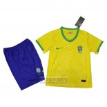 Camiseta De Futbol Brasil Primera Nino 2023