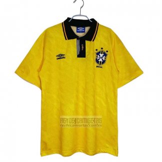 Camiseta De Futbol Brasil Primera Retro 91-93