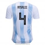 Camiseta De Futbol Argentina Jugador Ansaldi Primera 2018