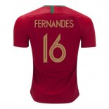 Camiseta De Futbol Portugal Jugador Fernandes Primera 2018