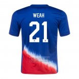 Camiseta De Futbol Estados Unidos Jugador Weah Segunda 2024