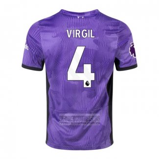 Camiseta De Futbol Liverpool Jugador Virgil Tercera 2023-2024