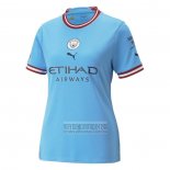 Camiseta De Futbol Manchester City Primera Mujer 2022-2023