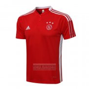 Camiseta De Futbol Polo del Ajax 2021-2022 Rojo