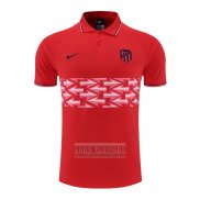 Camiseta De Futbol Polo del Atletico Madrid 2022-2023 Rojo