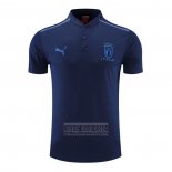 Camiseta De Futbol Polo del Italia 2022-2023 Azul Marino
