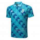 Camiseta De Futbol Polo del Juventus 2022-2023 Azul