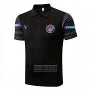 Camiseta De Futbol Polo del Manchester City 2022-2023 Negro