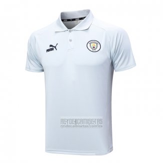 Camiseta De Futbol Polo del Manchester City 2023-2024 Gris
