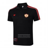 Camiseta De Futbol Polo del Manchester United 2025-2026 Negro