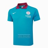 Camiseta De Futbol Polo del Paris Saint-Germain 2024-2025 Azul