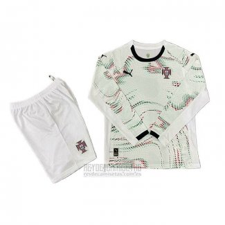 Camiseta De Futbol Portugal Segunda Manga Larga Nino 2025