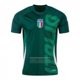 Camiseta De Futbol Pre Partido del Italia 2024 Verde