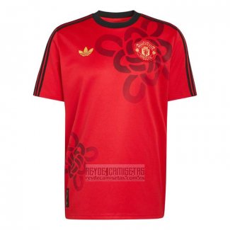 Camiseta De Futbol Pre Partido del Manchester United 2025-2026 Rojo