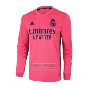 Camiseta De Futbol Real Madrid Segunda Manga Larga 2020-2021