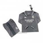 Camiseta De Futbol Real Madrid Tercera Manga Larga Nino 2024-2025