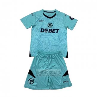 Camiseta De Futbol Wolves Portero Primera Nino 2024-2025