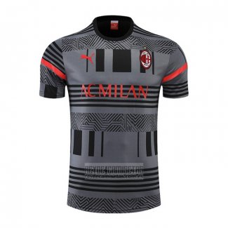 Camiseta De Futbol de Entrenamiento AC Milan 2022-2023 Gris