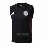 Camiseta De Futbol de Entrenamiento Ajax Sin Mangas 2025-2026 Negro