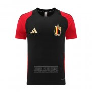 Camiseta De Futbol de Entrenamiento Belgica 2024-2025 Negro