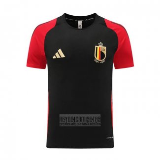 Camiseta De Futbol de Entrenamiento Belgica 2024-2025 Negro
