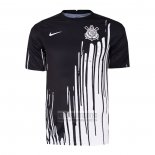 Camiseta De Futbol de Entrenamiento Corinthians 2022 Negro y Blanco