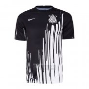 Camiseta De Futbol de Entrenamiento Corinthians 2022 Negro y Blanco