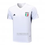 Camiseta De Futbol de Entrenamiento Italia 2023-2024 Blanco