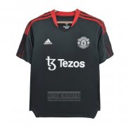 Camiseta De Futbol de Entrenamiento Manchester United 2022 Negro