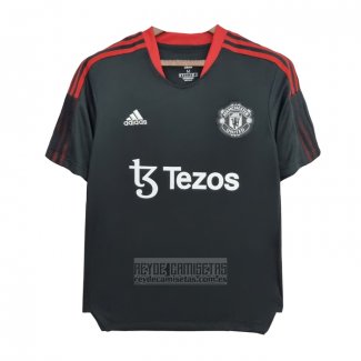 Camiseta De Futbol de Entrenamiento Manchester United 2022 Negro