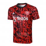 Camiseta De Futbol de Entrenamiento Manchester United 2023-2024 Rojo