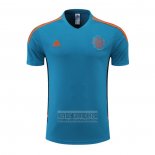 Camiseta De Futbol de Entrenamiento Manchester United 2022-2023 Azul