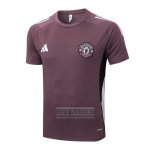 Camiseta De Futbol de Entrenamiento Manchester United 2025-2026 Marron