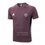 Camiseta De Futbol de Entrenamiento Manchester United 2025-2026 Marron