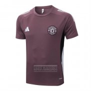 Camiseta De Futbol de Entrenamiento Manchester United 2025-2026 Marron