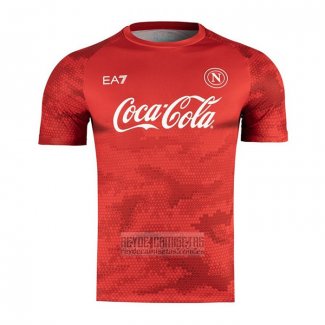 Camiseta De Futbol de Entrenamiento Napoli 2024-2025 Rojo