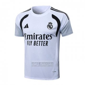 Camiseta De Futbol de Entrenamiento Real Madrid 2025-2026 Blanco